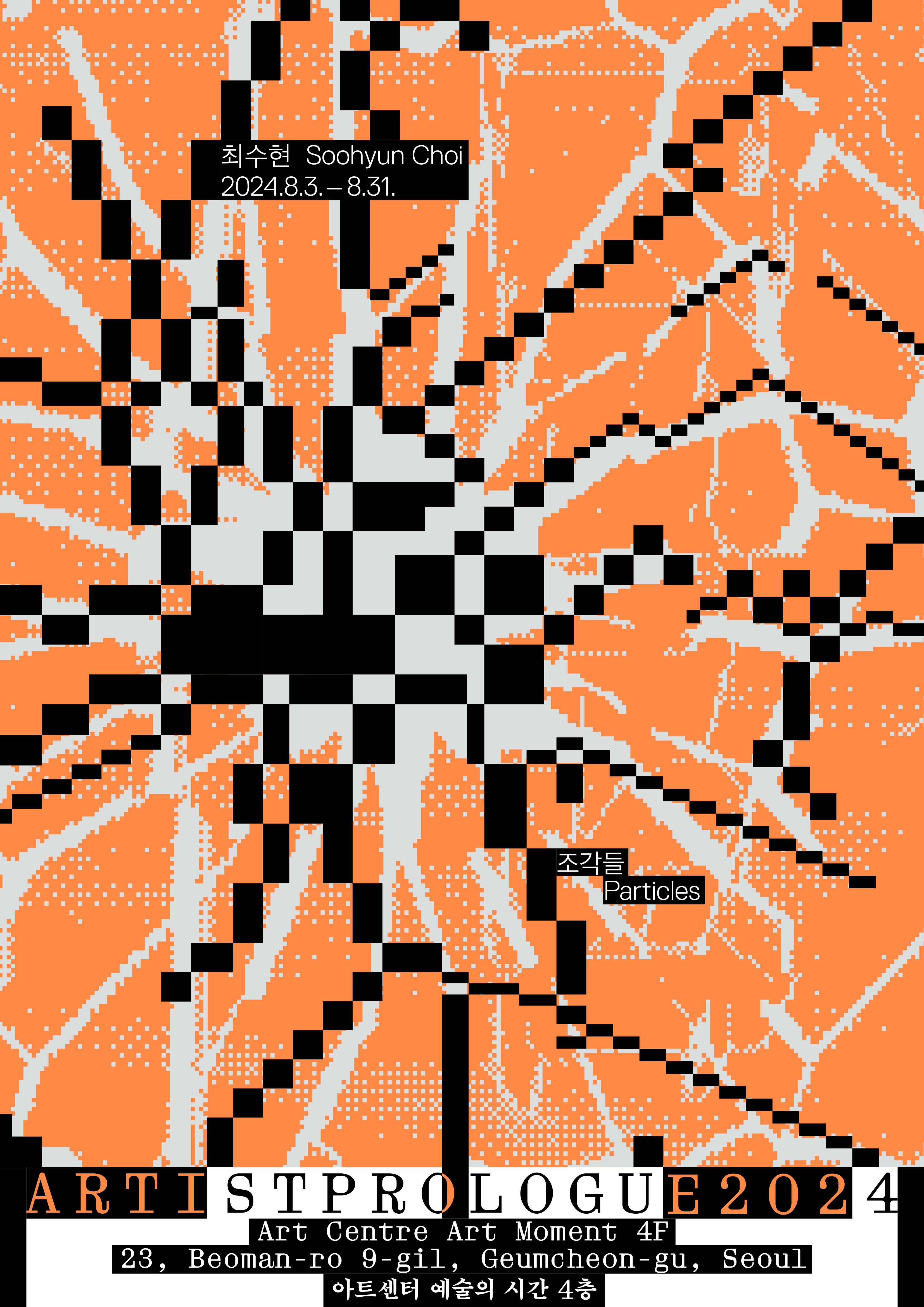 Particles solo exhibition poster